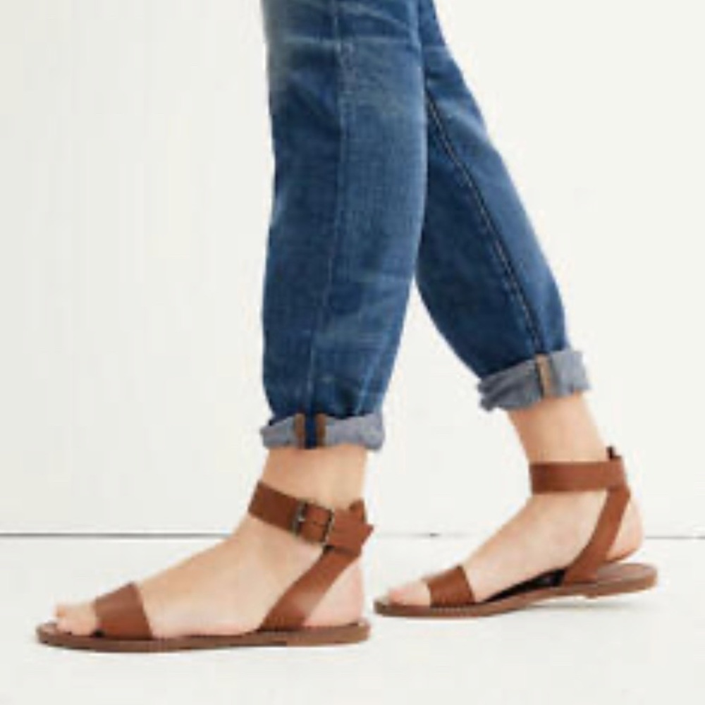 Madewell Boardwalk ankle strap sandal 7 1/2